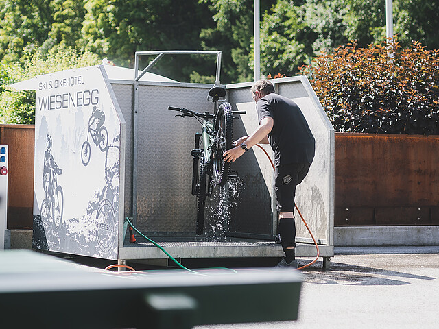 Bike Urlaub Sommerfeatures im Hotel Wiesenegg in Hinterglemm im August 2025 © Stefanie Oberhauser